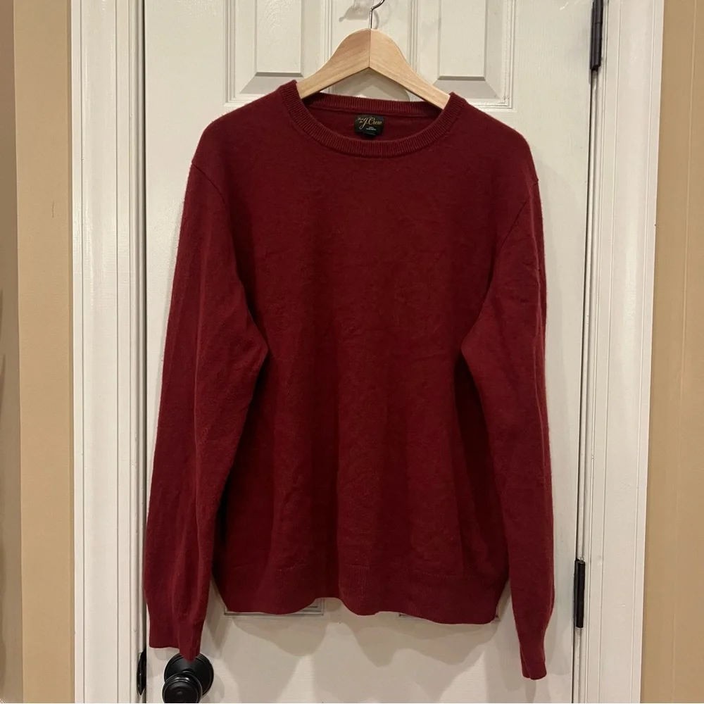 J. CREW J Crew 100% Cashmere Sweater Red Men’s XXL